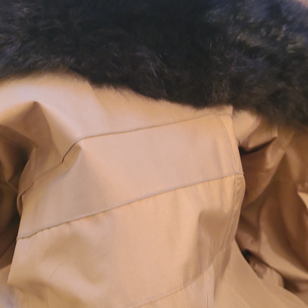 Reversible fur coat. Rain coat and mink, OR beaver